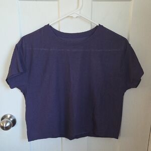 Lululemon Purple Crop Tshirt
